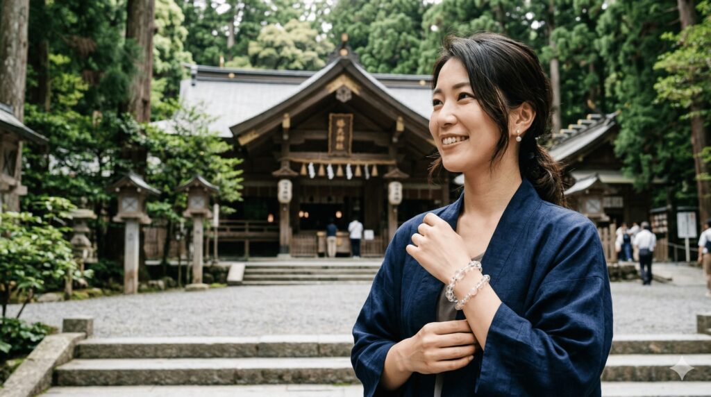 椿大神社の水晶ブレスレットの効果：その意味とご利益